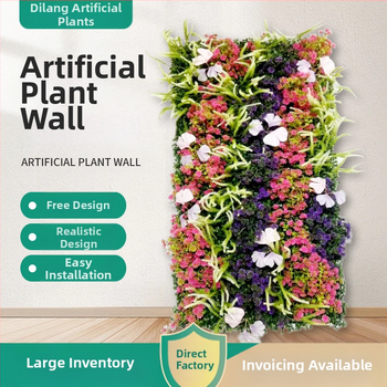 Simulācijas zaļās augu sienas pielāgošana Simulācijas augu sienas Lanmi zāle Dažādu zālienu viltus zāliena sienas dekorēšanas fons