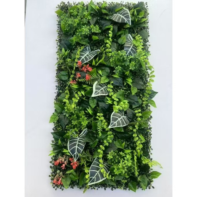 Simulācijas zaļās augu sienas pielāgošana Simulācijas augu sienas Lanmi zāle Dažādu zālienu viltus zāliena sienas dekorēšanas fons