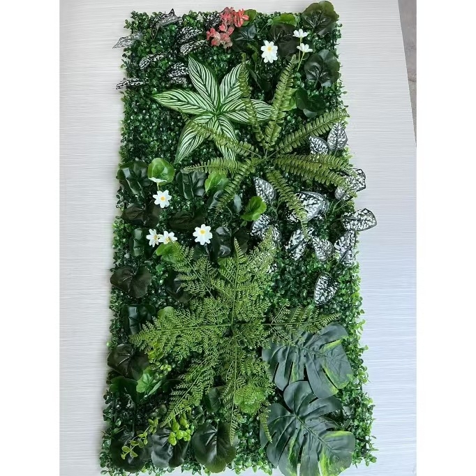 Simulācijas zaļās augu sienas pielāgošana Simulācijas augu sienas Lanmi zāle Dažādu zālienu viltus zāliena sienas dekorēšanas fons