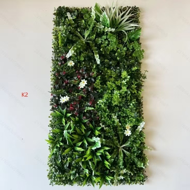 Simulācijas zaļās augu sienas pielāgošana Simulācijas augu sienas Lanmi zāle Dažādu zālienu viltus zāliena sienas dekorēšanas fons