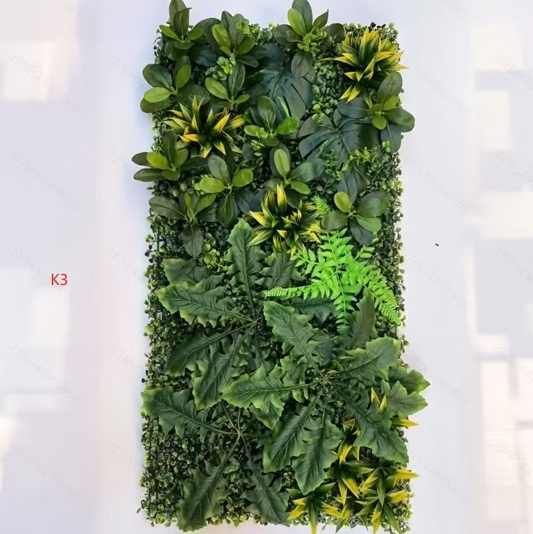 Simulācijas zaļās augu sienas pielāgošana Simulācijas augu sienas Lanmi zāle Dažādu zālienu viltus zāliena sienas dekorēšanas fons