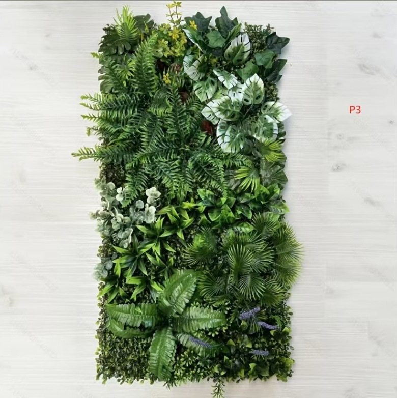 Simulācijas zaļās augu sienas pielāgošana Simulācijas augu sienas Lanmi zāle Dažādu zālienu viltus zāliena sienas dekorēšanas fons