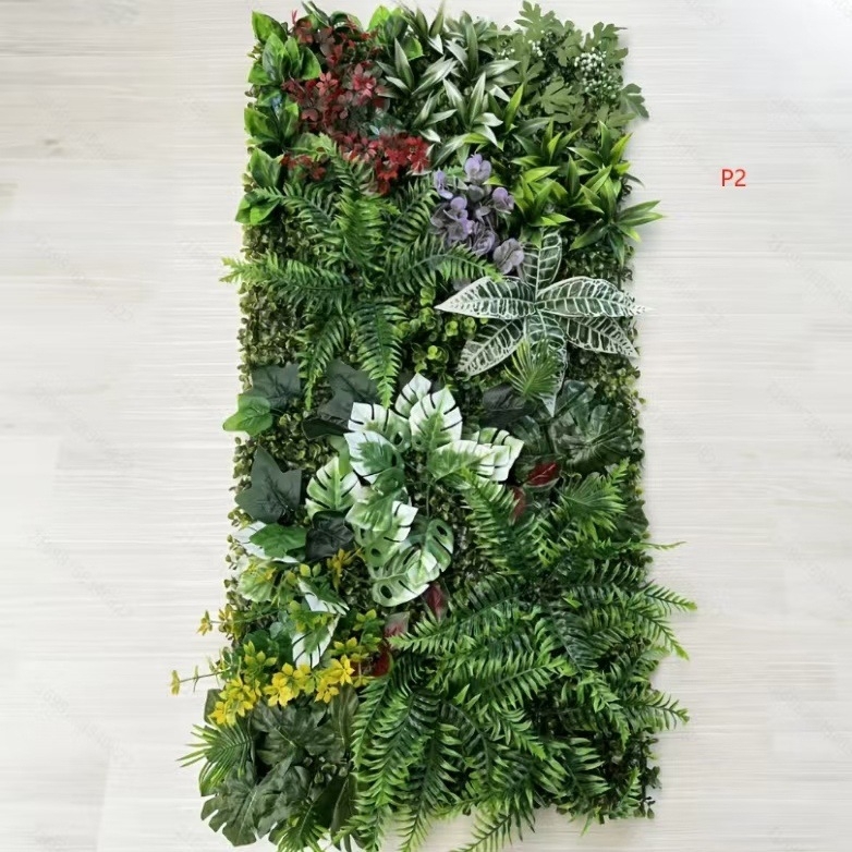 Simulācijas zaļās augu sienas pielāgošana Simulācijas augu sienas Lanmi zāle Dažādu zālienu viltus zāliena sienas dekorēšanas fons