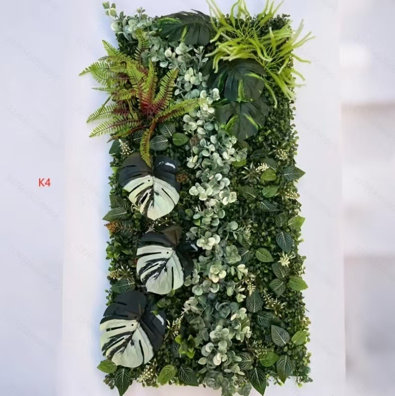 Simulācijas zaļās augu sienas pielāgošana Simulācijas augu sienas Lanmi zāle Dažādu zālienu viltus zāliena sienas dekorēšanas fons