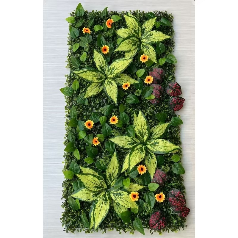 Simulācijas zaļās augu sienas pielāgošana Simulācijas augu sienas Lanmi zāle Dažādu zālienu viltus zāliena sienas dekorēšanas fons