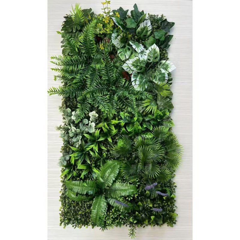 Simulācijas zaļās augu sienas pielāgošana Simulācijas augu sienas Lanmi zāle Dažādu zālienu viltus zāliena sienas dekorēšanas fons