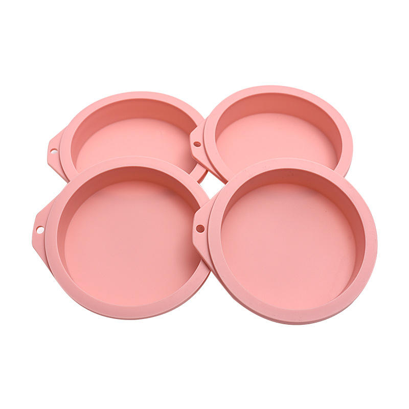 Fabrica de 4/6/8 inch silicon șifon tort matriță fără tăiere stratificată curcubeu mousse rotundă instrument de copt tort