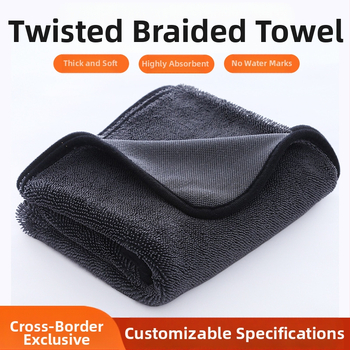 Mikrokiust keerutatud autopesurätik Spiraalne mikrokiust autopuhastusrätik Superimav autorätik auto kasutamiseks