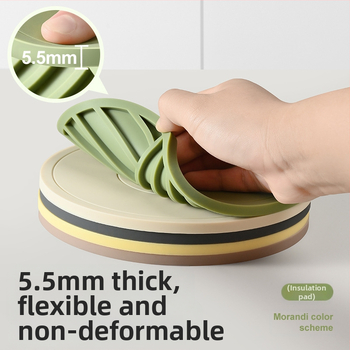 Θερμομονωτικό χαλάκι σιλικόνης, χαλάκι τραπεζαρίας, αντι-εγκαύματα, χαλάκι φαγητού, ειδικό χαλάκι μπολ ανθεκτικό σε υψηλές θερμοκρασίες, σουβέρ, οικιακό, υψηλής ποιότητας, αίσθηση