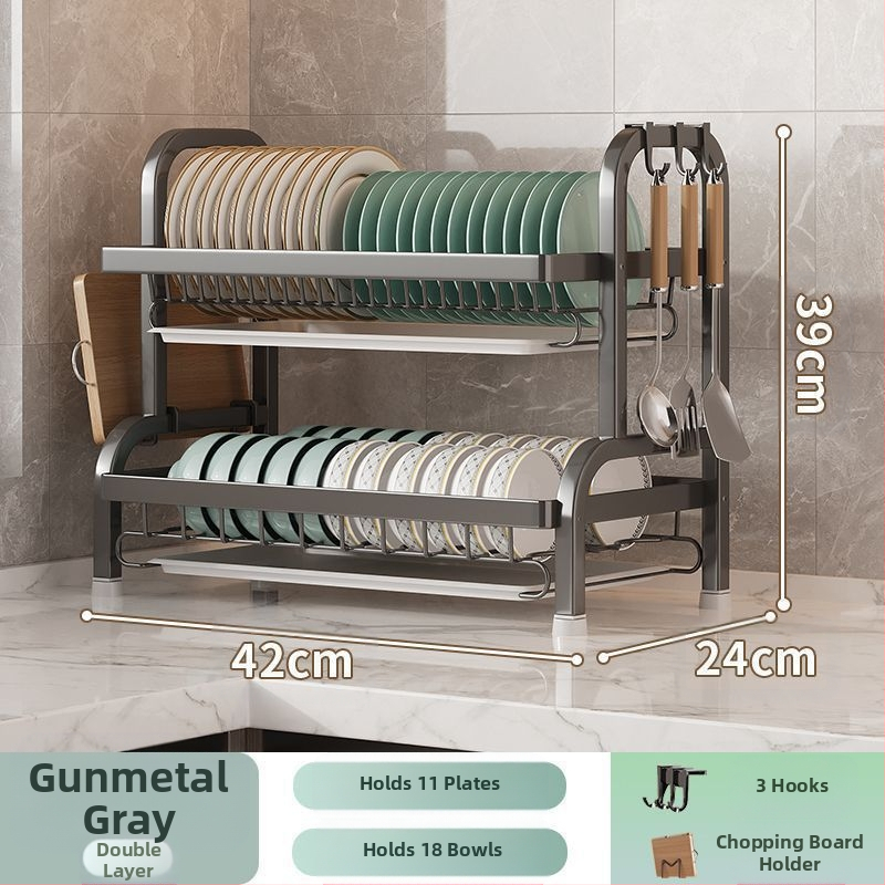 Virtuvės laikymo lentynėlė, daugiafunkcis indų ir indų laikymo lentynėlė, dubenėlių ir lazdelių laikymo dėžė, spintelė, buitinių indų lentynėlė, kanalizacijos lentynėlė