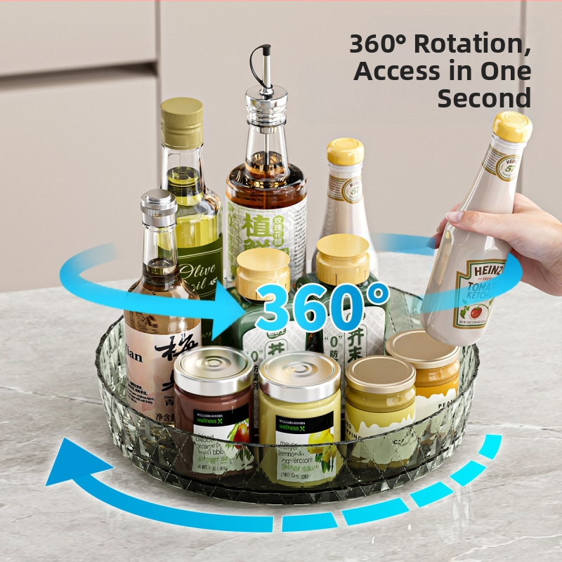 Pöörlev riiul köögiletile, multifunktsionaalne hoiustamispöörlev plaat, maitseainete hoiustamisriiul elutoale, töölaua hoiustamisalus