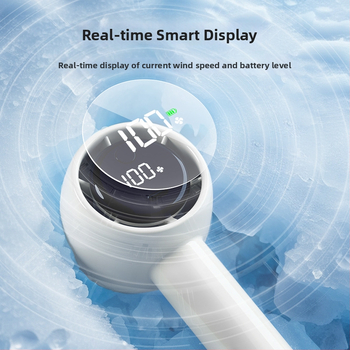 2024 új digitális kijelzős kültéri hordozható USB töltő erőszakos hurrikán mini ventilátor kézi turbóventilátor