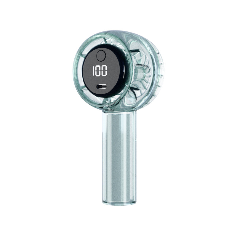 2024 új digitális kijelzős kültéri hordozható USB töltő erőszakos hurrikán mini ventilátor kézi turbóventilátor