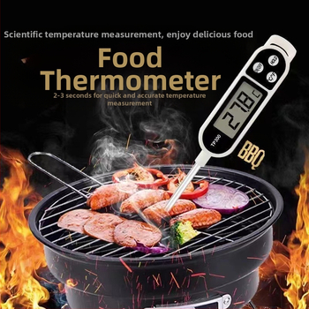 Buitinis temperatūros matuoklis vandens temperatūrai, aliejaus temperatūrai, didelio tikslumo elektroninis skaitmeninis ekranas, skirtas maistui kepti, kepti virtuvėje, pieno termometras