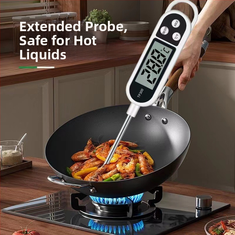Домашен температурен уред температура на водата температура на маслото високопрецизен електронен цифров дисплей храна пържене печене кухня термометър за мляко