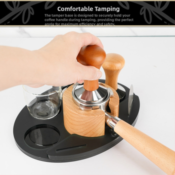 Kohviaparaadi hoiustamisaluse kohvipulbri hoidik, mis ühildub 51/53/54/58MM kohvikäepidemega