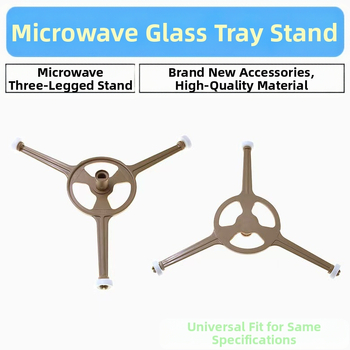 JAV mikrobangų krosnelės priedai, naujas 25 cm plokščias stiklinis besisukantis padėklas, trikampis laikiklis, pasukamas 213B/213C/M10