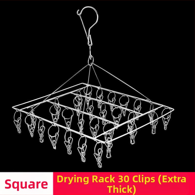 Roostevabast terasest riidekuivatusrest, multifunktsionaalsed tuulekindlad sokid, laste riidepuu, artefaktikonks