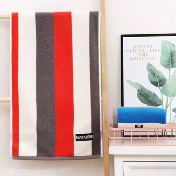 Чиста памучна кърпа, памучна кърпа на едро, удебелена кърпа за пране, подарък за двойка, дълговолокнист памук, тъмен висококачествен памук, бродирано лого