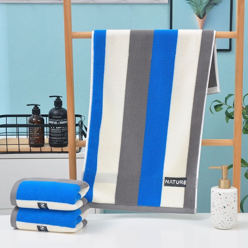 Gryno medvilninio rankšluosčio didmeninė prekyba sutirštintu prausimosi rankšluosčiu poroms, dovana ilgaamžė medvilnė, tamsus, aukštos kokybės rankšluostis su siuvinėtu logotipu