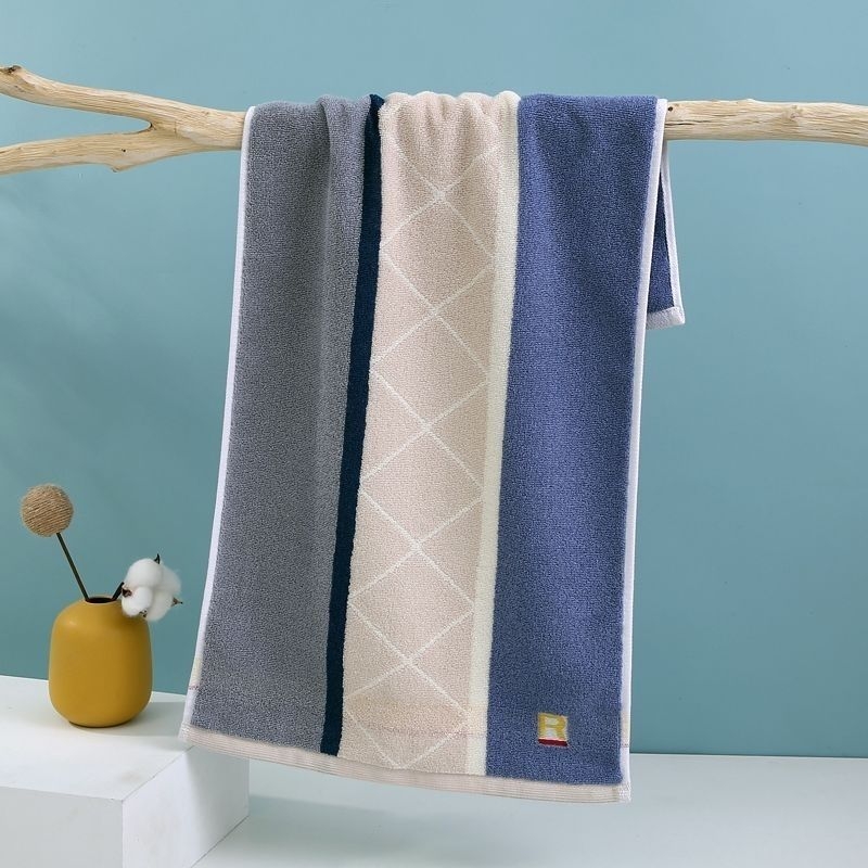 Gryno medvilninio rankšluosčio didmeninė prekyba sutirštintu prausimosi rankšluosčiu poroms, dovana ilgaamžė medvilnė, tamsus, aukštos kokybės rankšluostis su siuvinėtu logotipu