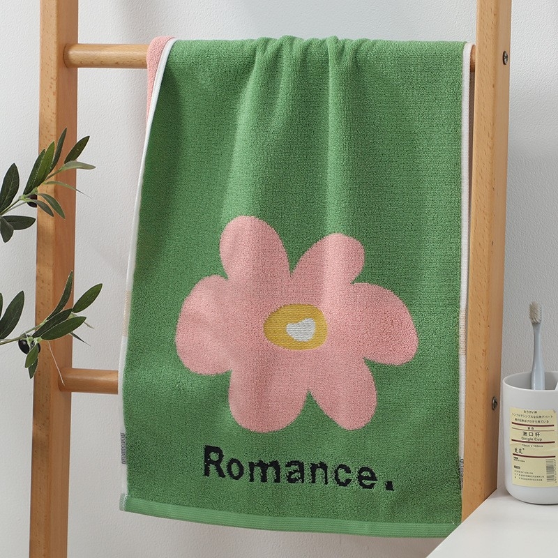 Gryno medvilninio rankšluosčio didmeninė prekyba sutirštintu prausimosi rankšluosčiu poroms, dovana ilgaamžė medvilnė, tamsus, aukštos kokybės rankšluostis su siuvinėtu logotipu