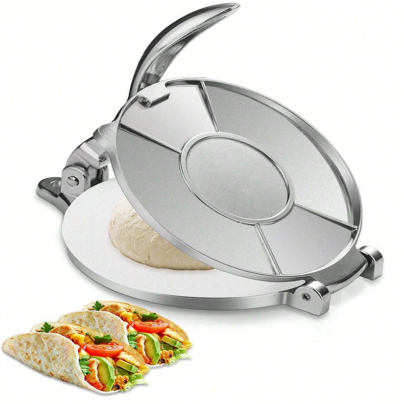 Alumiiniumist roostevabast terasest Mehhiko kookipress, multifunktsionaalne käsitsi valmistatud tortilla taigna pressimise seade köögitööriistale