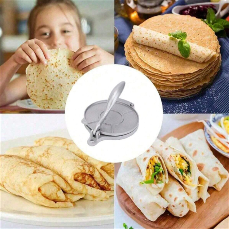 Alumiiniumist roostevabast terasest Mehhiko kookipress, multifunktsionaalne käsitsi valmistatud tortilla taigna pressimise seade köögitööriistale