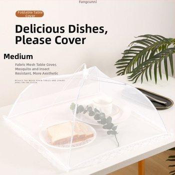 Kärbsekindel võrgust kate toidukate kokkupandav äriliseks kasutamiseks mõeldud eriti suur ristkülikukujuline läbipaistev kate toidukate tolmukindel söögilaua kate majapidamiseks