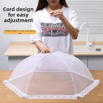 Kärbsekindel võrgust kate toidukate kokkupandav äriliseks kasutamiseks mõeldud eriti suur ristkülikukujuline läbipaistev kate toidukate tolmukindel söögilaua kate majapidamiseks