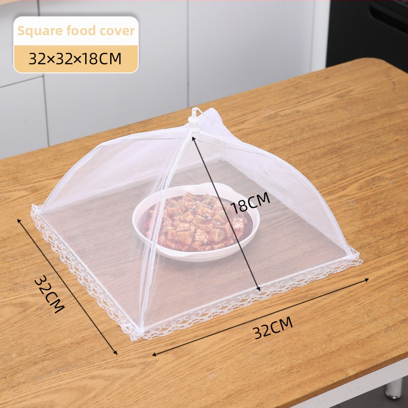 Kärbsekindel võrgust kate toidukate kokkupandav äriliseks kasutamiseks mõeldud eriti suur ristkülikukujuline läbipaistev kate toidukate tolmukindel söögilaua kate majapidamiseks