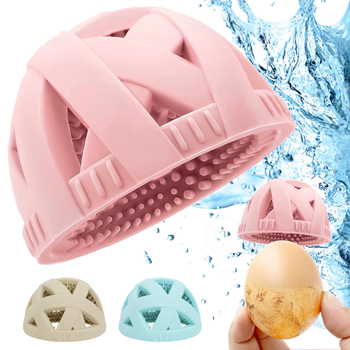 Keresztbe húzható szilikon tojáskefe forgó tojástisztító kefe tojástisztító eszköz szilikon tojásmosó tojástisztító