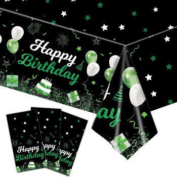 Нова седемцветна покривка за рожден ден, детска цветна покривка за рожден ден с балони, фабрика за покривки за еднократна употреба от Pe