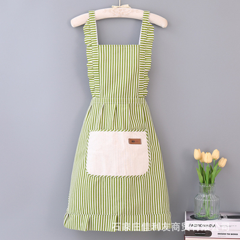 Medvilninė ir lininė rankomis valoma prijuostė, madinga namų suaugusiųjų berankovė virtuvės prijuostė, apsauganti nuo aliejaus dėmių, spausdinama reklama, skirta gamintojams