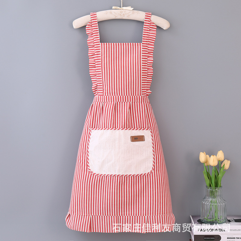 Medvilninė ir lininė rankomis valoma prijuostė, madinga namų suaugusiųjų berankovė virtuvės prijuostė, apsauganti nuo aliejaus dėmių, spausdinama reklama, skirta gamintojams