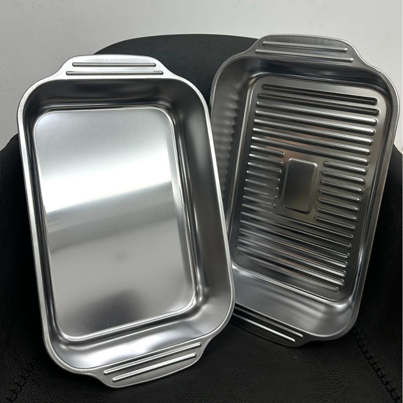 Nerūdijančio plieno keptos žuvies lėkštė, binauralinė vėžių lėkštė, buitinė kepsninė, plius gili daugiafunkcė lėkštė, specialus puodas jūros gėrybėms