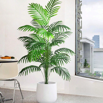 Žaliųjų augalų ir saulėgrąžų augalų tarpvalstybinis modeliavimas – tinkamas aukštos klasės vestuvių viešbučio sodo kiemo dekoravimui tiek patalpose, tiek lauke.