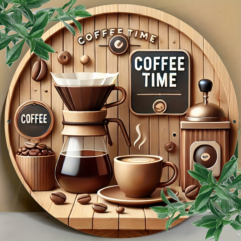 Трансгранична фестивална декорация дървена ретро кафе тема серия декорация за дома кафе арт плакат материал