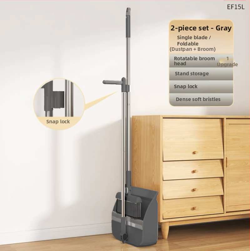 Buitinė sulankstoma šluota, šiukšliadėžė, kombinuota, viena šluota, nelimpanti, magnetinė, sugerianti, sandėliuojama