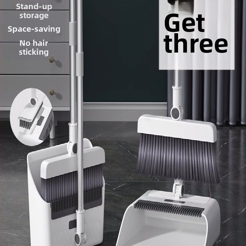 Buitinė sulankstoma šluota, šiukšliadėžė, kombinuota, viena šluota, nelimpanti, magnetinė, sugerianti, sandėliuojama