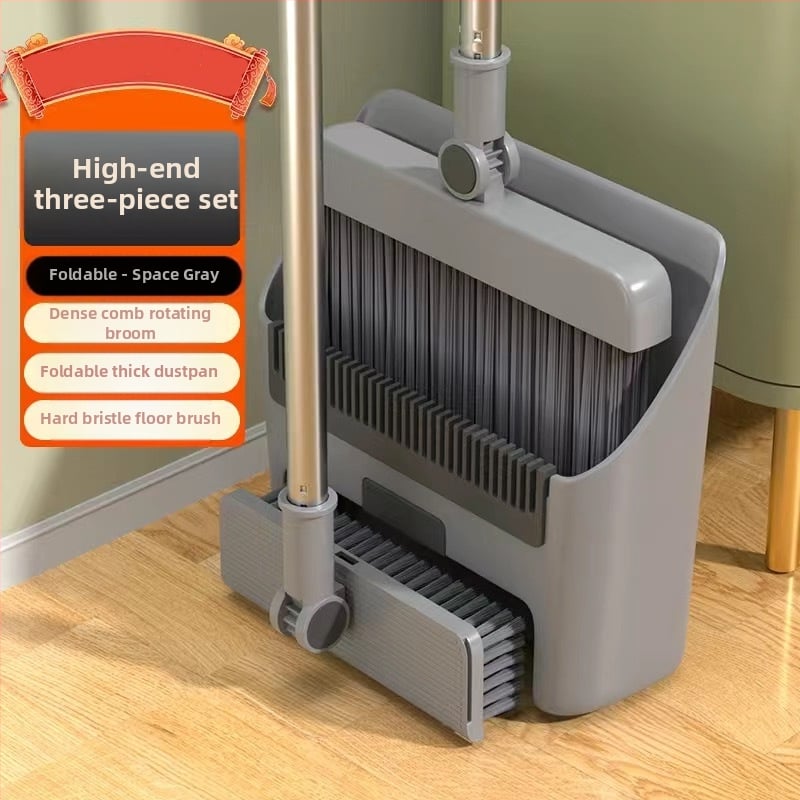 Buitinė sulankstoma šluota, šiukšliadėžė, kombinuota, viena šluota, nelimpanti, magnetinė, sugerianti, sandėliuojama