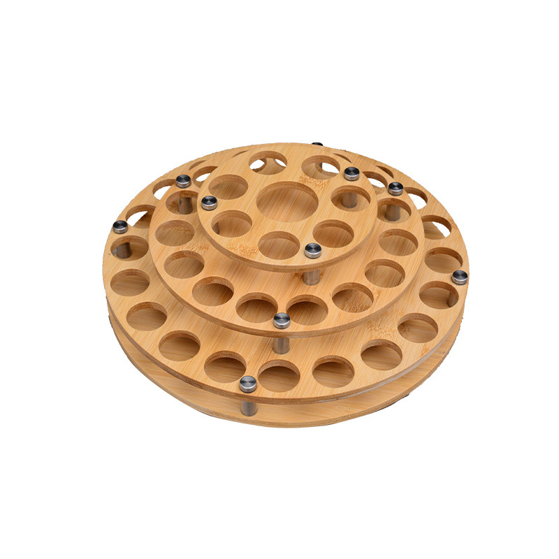 Eterinių aliejų stovas, demonstracinė lentyna, laikymo dėžė, medinis, 3 sluoksnių, 15 m eterinių aliejų buteliukų apdailos stalas, laiptuotas demonstracinė lentyna, medinė lentyna