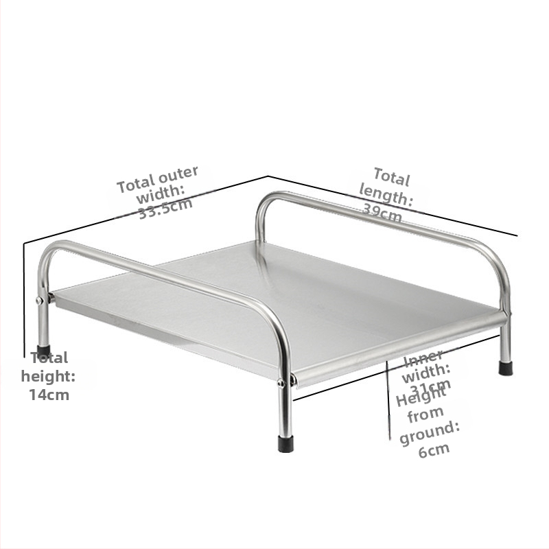 Paksendatud roostevabast terasest induktsioonpliidi riiul köögitarvete hoiuriiul gaasipliidi gaasikatte tööpinna hoiuriiul