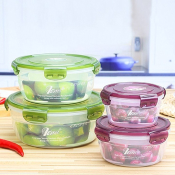 Ie3 toidukvaliteediga plastist suletud mikrolaineahju soojendusega lõunasöögikarp külmkapis hoiustamiseks krõbedama puuviljakarbi kiirnuudlikauss U-ga