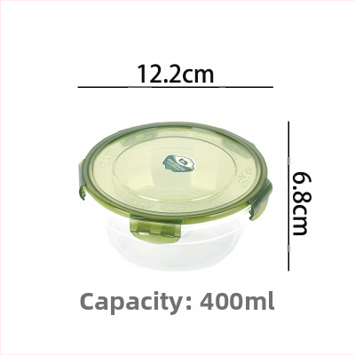 Ie3 toidukvaliteediga plastist suletud mikrolaineahju soojendusega lõunasöögikarp külmkapis hoiustamiseks krõbedama puuviljakarbi kiirnuudlikauss U-ga