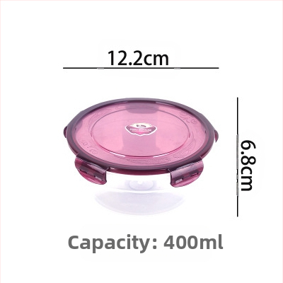 Ie3 toidukvaliteediga plastist suletud mikrolaineahju soojendusega lõunasöögikarp külmkapis hoiustamiseks krõbedama puuviljakarbi kiirnuudlikauss U-ga