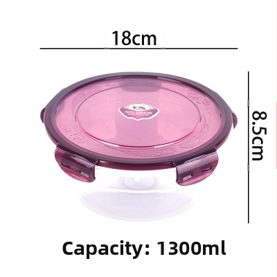 Ie3 toidukvaliteediga plastist suletud mikrolaineahju soojendusega lõunasöögikarp külmkapis hoiustamiseks krõbedama puuviljakarbi kiirnuudlikauss U-ga