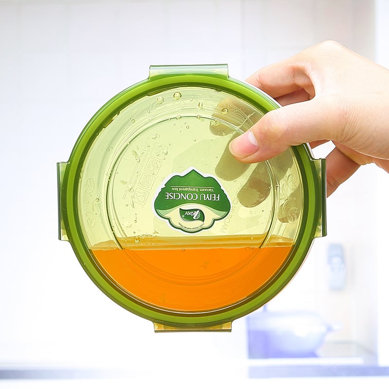 Ie3 toidukvaliteediga plastist suletud mikrolaineahju soojendusega lõunasöögikarp külmkapis hoiustamiseks krõbedama puuviljakarbi kiirnuudlikauss U-ga