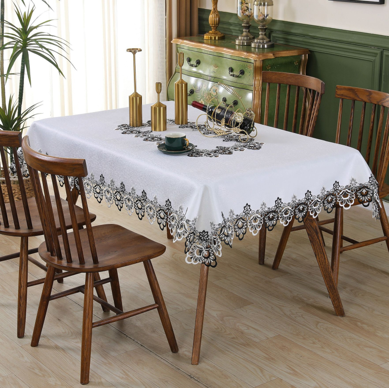 Euroopa stiilis pitsist laudlina, piiriülene hulgimüük, õõnespitsist tipptasemel kodune kohvilaud, söögilaud, pikk laudlina