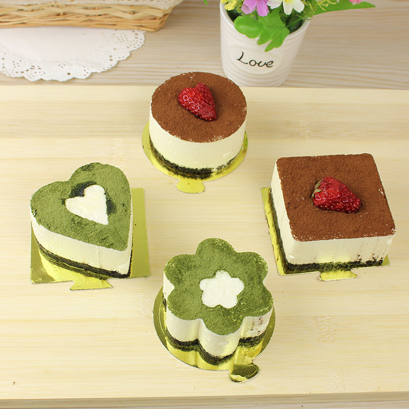 Форма за мус от неръждаема стомана, малка, кръгла, с дъно, сирене, квадратна, с форма на сърце, домашен инструмент за печене